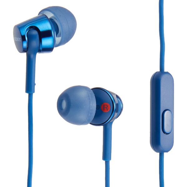 Sony Earphones MDR - EX155 bule