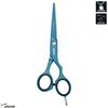 Haar-Schere 5,5" Pastell Plus Offset Atlantic Blue Haarschn, atlantic, offset, Haarschere
