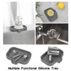 Silicone Soap Dishes with Drain Grey Ideal for Bathroom and Kitchen Use