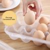 Egg Storage Fridge Egg Boxes - Eggs Storage for Kitchen Eier Container with Lid, Eier Holder fits 10 Eggs