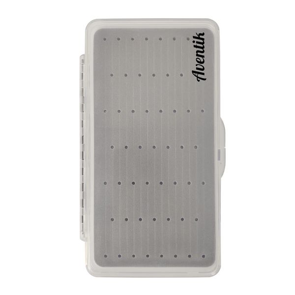 Aventik Super Slim Transparent Fly Fishing Fly Box Foam Design A, B, D or with Magnetic Pad Compartments 6C, 12C, 18C