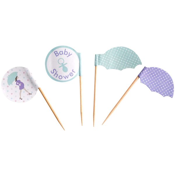 Neviti 677187 Showered with Love Cupcake Picks