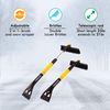 Adduns 2-n-1 Snow Brush and Ice Scraper Extendable, Scratch Free (Yellow)