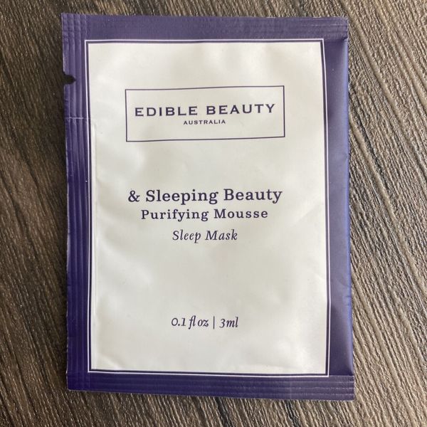 Edible Beauty Australia & Sleeping Beauty Purifying Moose Sleep Mask Sample .1oz