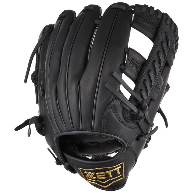 Zett BSGB75320 Softball Catcher's Mitt, Dual Catch, Right Throw, Black (1900), Size: L