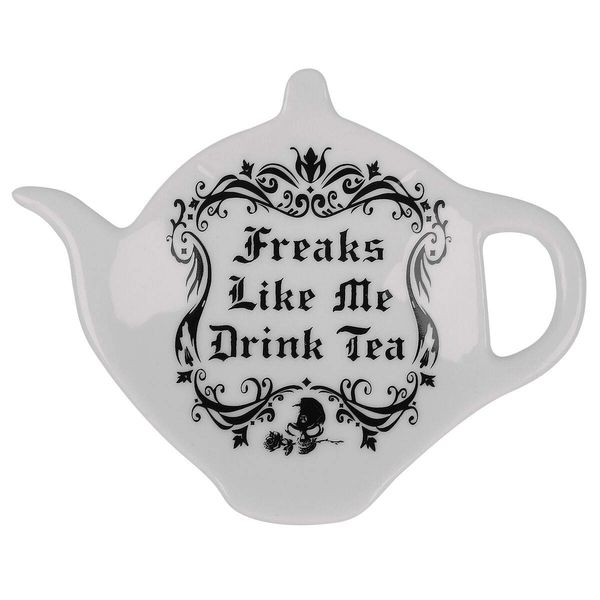 Alchemy Gothic Freaks Like Me Drink Tea: Tea Spoon Holder/Rest