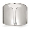 Chisel Stainless Steel Polished Ring SR285