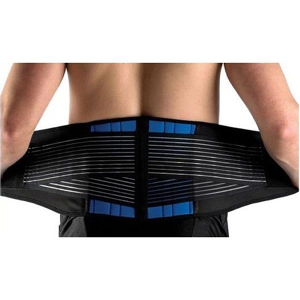 Deluxe Double Pull Neoprene Lumbar Support Belt Lower Back Support Brace Exercise Belt