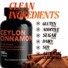 Organic Ceylon Cinnamon 1800mg | High Potency | 240 Capsules | GMP Certified