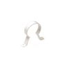 Rainwater Pipe Accessories - Round Pipe Clips Pack of 5 - White