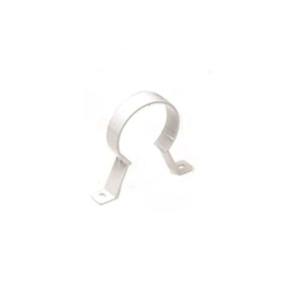 Rainwater Pipe Accessories - Round Pipe Clips Pack of 5 - White