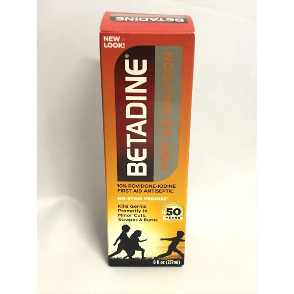 First Aid Solution 10% Povidone-Iodine Antiseptic, 8 fl oz