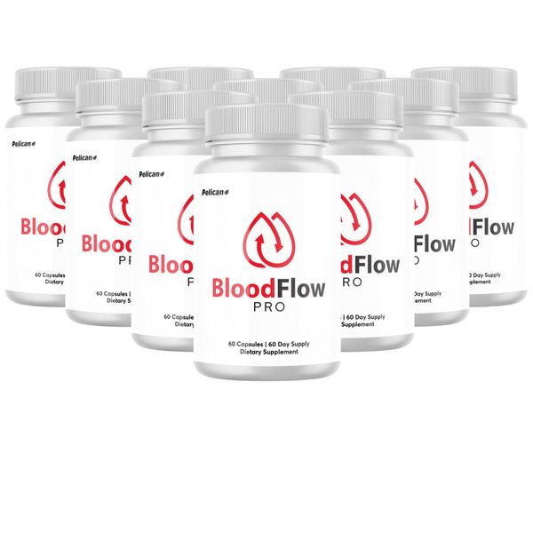 BloodFlow Pro- Blood Support- 10 Bottles- 600 Capsules