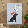 Cocker Spaniel (Black) Christmas Card