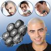 Electric Shaver Replacement Head Upgraded 7D Mens Electric Shaving Head Freedom Bald Shavers Blades Wet & Dry Electric Razor Floating Replacement Heads Close Head Shavers Replacement Blades (Gray)