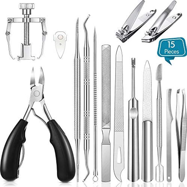 52 Pcs Callus Shaver Set,1 Stainless Steel Foot Razor with 50 Replacement  Slices Blades and 1 Foot File Head Foot Care Tools,Foot Shaver Callus