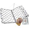AirFly Foldable Castable Crabjaw Trap with Bait Clip - Rectangle Design Crab Trap Hawk