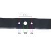 Spares2go Cutter Blade compatible with Mountfield Lawnmower (46cm 18")