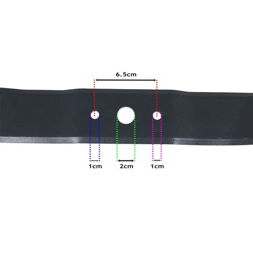 Spares2go Cutter Blade compatible with Mountfield Lawnmower (46cm 18")