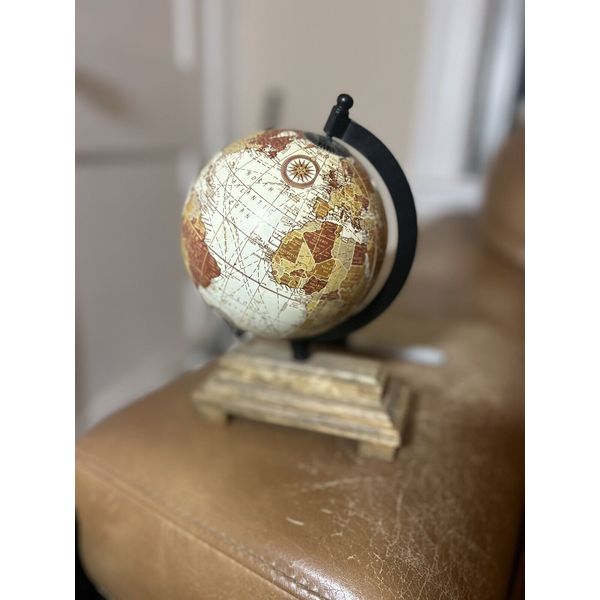 8 Inch Tall Tabletop Spinning Globe