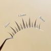 Musegetes False Eyelashes 4D False Eyelashes Natural False Eyelashes Ultra Lightweight Soft Handmade False Eyelashes Cluster Transparent Axis 5 Pairs H22T