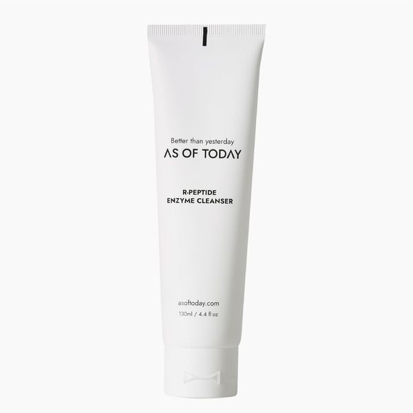 AS OF TODAY R-Peptide Enzyme Cleanser - Hydrating Face Wash for Dry Senstive Skin pH Balancing Facial Cleanser Brightening & Exfoliating Cleanser for Face, 3.3 fl oz