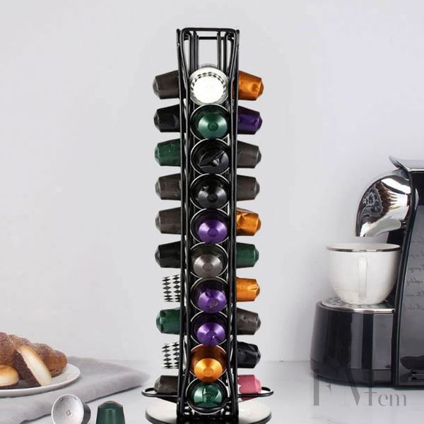 Formitem coffee capsule organizer rotating capsule storage