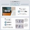 Digital Clock, Table Clock, Alarm Clock, Wall Mounted, 3D Thermometer, LED, Interior, Wall Clock, Stylish, Glowing, Korea (Orange)