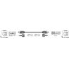 Eight one 8ONE Optical Digital Cable 6.6 ft (2 m) with Mini Plug Converter Adapter EOP-220
