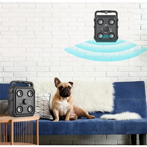 BYSLBTY Dog Bark Deterrent Device,Anti Barking Device for Dogs,4X Head Ultrasonic Dog Barking Control Devices with 3 Modes,Bark Box,Indoor Outdoor Dog Barking Silencer,Black
