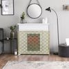 Brass Metal Fireplace Screen, Freestanding Mesh Fire Spark Guard Protector Cover