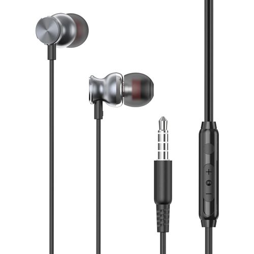 Xenda Wired Earphones Hi-Fi Sound Headphones Handsfree Mic Headset Metal Earbuds in-Ear Earpieces Compatible with Motorola Moto G Power (2021) - (2022) Pure Stylus, Gray, (NE-XE39898C9P-36)