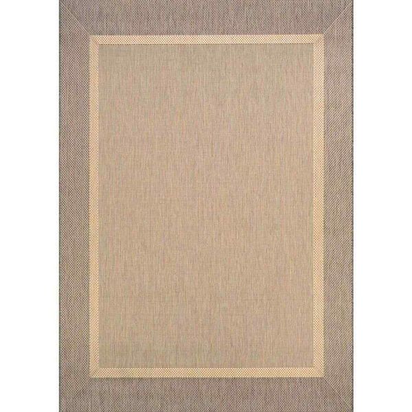 Couristan Outdoor Rugs 8'X11'Indoor/Outdoor Texture Natural-Coffee Weatherproof