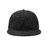 True Heads Black Paint Splatter Design Snapback Baseball Cap