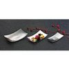 Yamako 23963 Stainless Steel Hammered Rectangular Plate (Large)