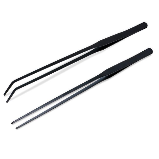 Kiyome no suna Long Tweezers Trimming Aquarium Tweezers Set of 2 x Stainless Steel