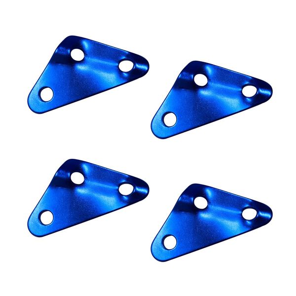 Merrow Store 4 Pcs Triangular Aluminum Universal Hardware Triangle Lightweight Durable Rope Tensioner Large Blue