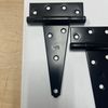 National T Hinges, 5” Black Heavy Duty, 2 Hinges