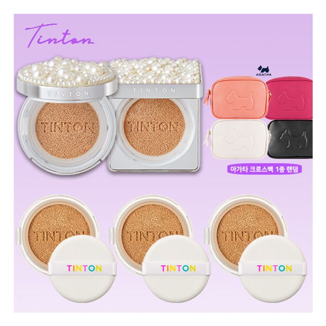 [Tintone] () All-in-One Fit Cushion Pearl Edition (Original product 2ea + Refill 3ea + [All customers] Agata