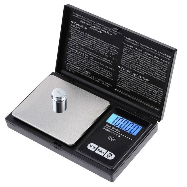 Digital Pocket Scale, Portable Mini Jewelry Scale, Pcs Counting