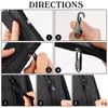 Tyqour 12pcs Zip Pulls, Universal Zipper Pulls Replacement, Paracord Zipper Pull, Zip Puller, Zipper Pull Tab for Jackets, Luggage, Backpacks, Purses, Boots, Pants(2 Styles, Black)