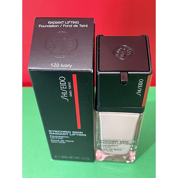 Shiseido Synchro Skin Radiant Lifting Foundation Oil Free 120 Ivory 1.2 oz