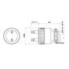Meikosha MP2544-N 15A 250V Rubber Plug