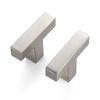 JOY DECOR 6 Pack Cabinet Knobs, Brushed Nickel Cabinet Handles, 2 Inch Kitchen Knobs, Single Hole Drawer Hardware for Dresser Drawers