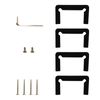 Brushed Nickel Geneva 037 Series Wall Mount Full Back Plate Standard Hinge