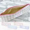M-Plan Cubix Makeup Case, Checkered, Green/Purple