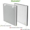 2 Packs Air Purifier Replacement Filter for LEVOIT Vital 100, 100-RF, True HEPA