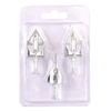 3 Broadheads Steel Arrowheads Replaceable Silver Archery Outdoor Target Hunting
