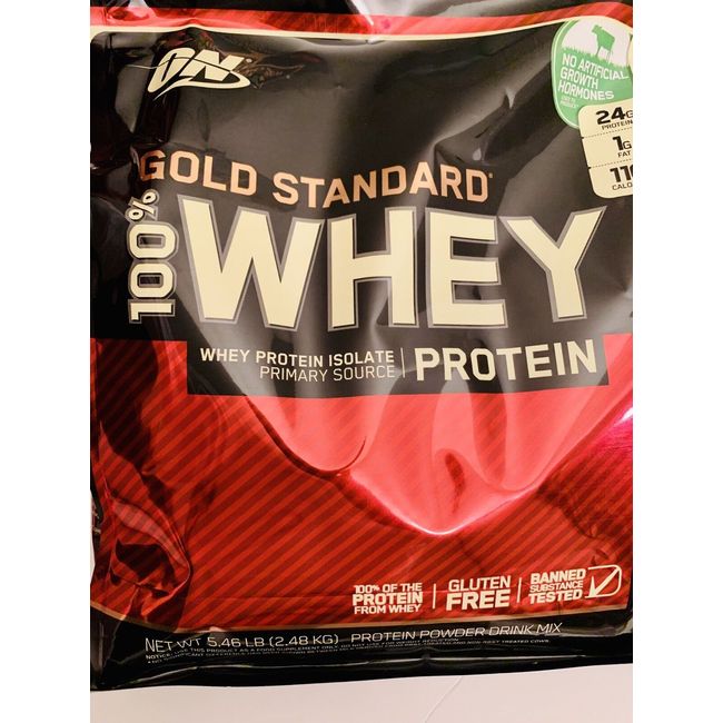 Optimum Nutrition Gold Standard 100% Whey Protein 80 Servings Vanilla 5.46 LB