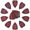 100 Pack 12-Hole Pattern Mouse Detail Sander Sandpaper Sheets Variety Pack Grit